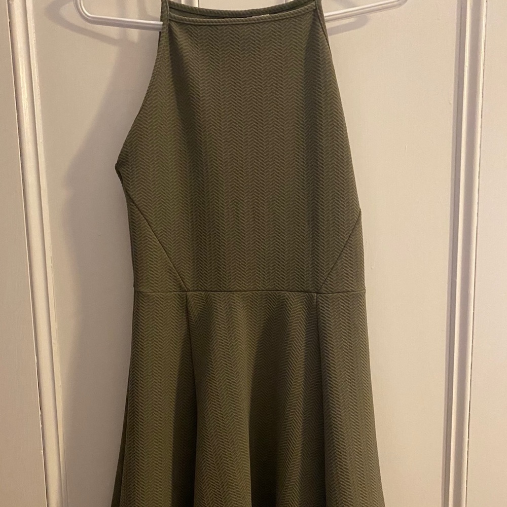 Olive green dress